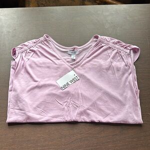 Nine West Women’s NWT Sleeveless Shirt Tank Top Small Pink Lightweight Soft